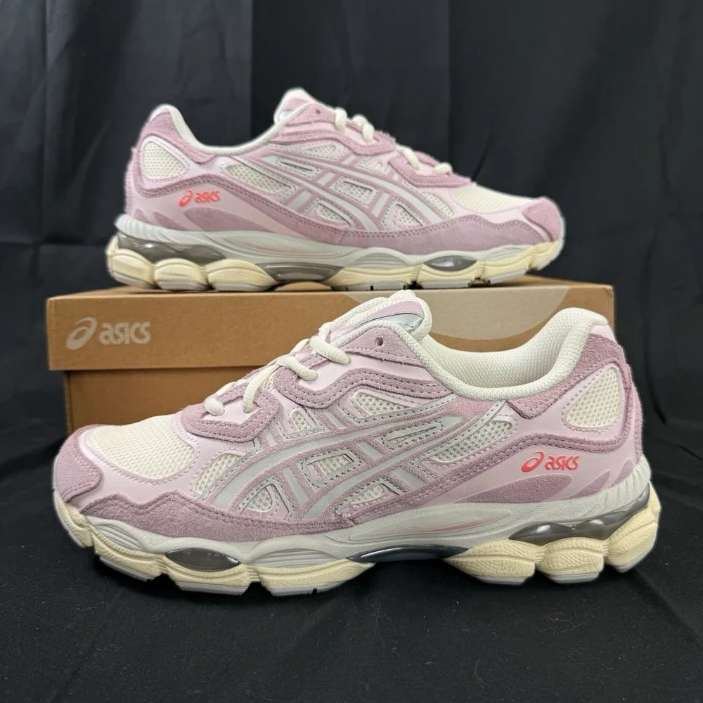 Asics Gel-NYC Cream Rose‎ Water Pink 1203A383-106 Women's Size 9.5 Mens Size 8